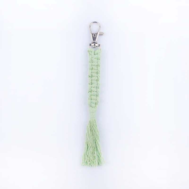Wholesale Hand Woven Cotton Lanyard Keychain